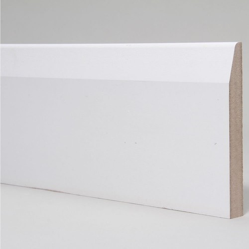 Skirting board white - , primed