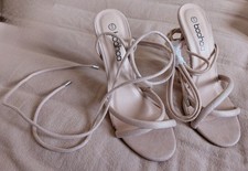Boohoo BNWOB Pink Nude Suede