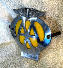 CLASSIC CAR AA BADGE FOR JAGUAR TRIUMPH STAG HILLMAN FORD VERY TIDY ORIGINAL