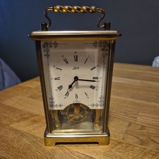 SCHATZ 8 DAY GERMAN TRAVELLERS CARRIAGE CLOCK. IN GOOD WORKING ORDER