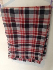 Jack Wills Large Long Wool Scarf Blanket Check Winter Christmas Gift JW Red