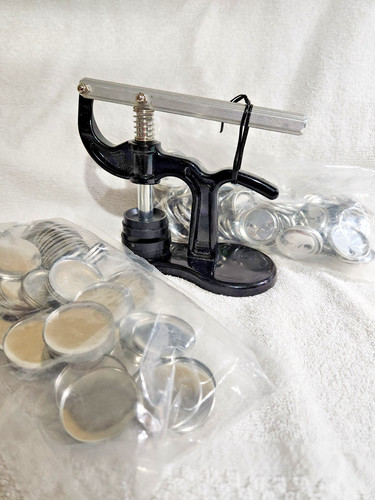 Economy button maker machine - economy,