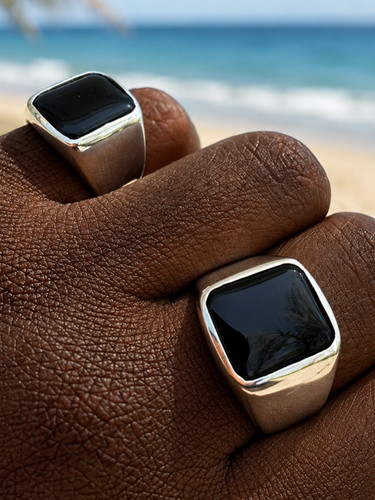 Handmade men black onyx - handmade, men’s