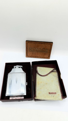 Vintage ronson chrome lighter - ronson,