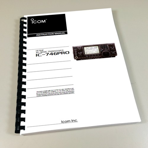 Icom 746pro instruction - icom, ic-746pro