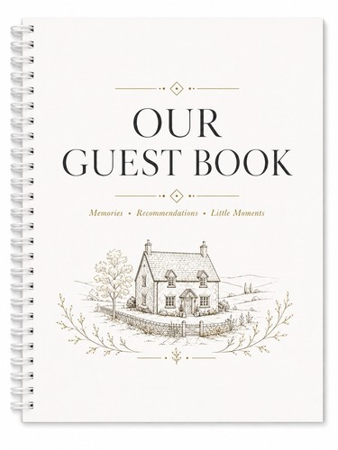 Guest book holiday home - a4,
