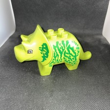 Lego Duplo Green Dinosaur triceratops