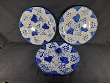 3 x Poole Pottery Blue Vine Dessert / Salad / Breakfast Plate, 8½" / 21.5cm