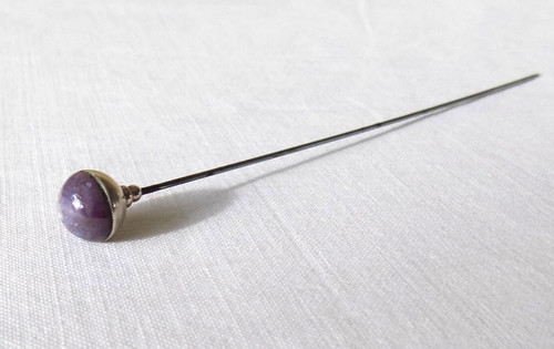 Beautiful vintage hat pin with - beautiful,