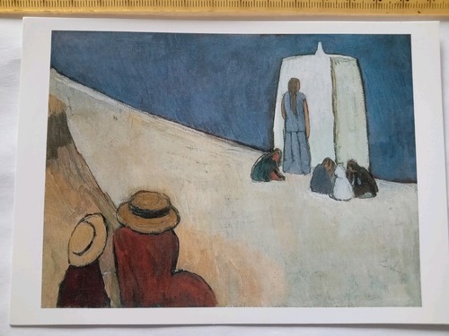 Vintage modern art postcard - modern,