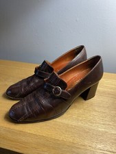 Vintage harrods brown heels - harrods,