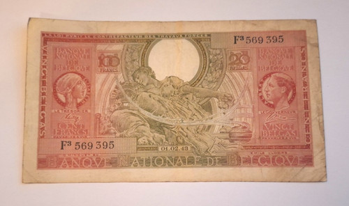 Belgium 100 francs 1943 london - belgium,