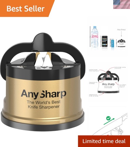 Ultimate gold knife - gold, sharpener