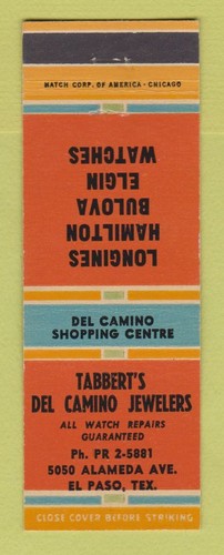 Matchbook cover tabbert - matchbook, tabbert's