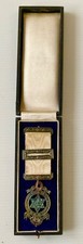 Vintage Silver Masonic Royal Arch Jewel /Medal in Original Case.