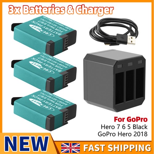3pcs battery for gopro - 3pcs,