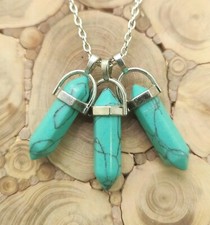 Healing Quartz Chakra Reiki Crystal Necklace Point Cut Gemstone Pendant