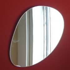 Long Pebble Shaped Mirrors, (Shatterproof Safety Acrylic Mirrors, Several Sizes)