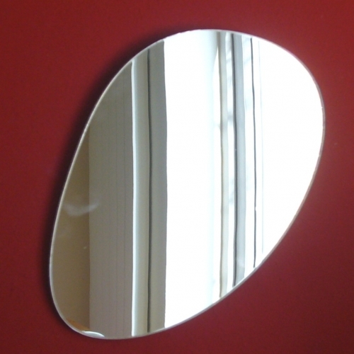 Long pebble shaped mirrors - long,