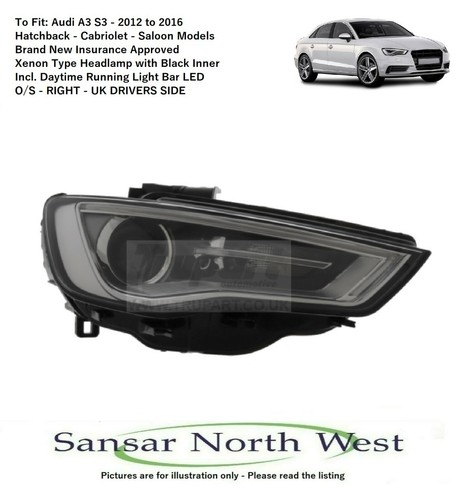 Audi drivers headlight - audi,