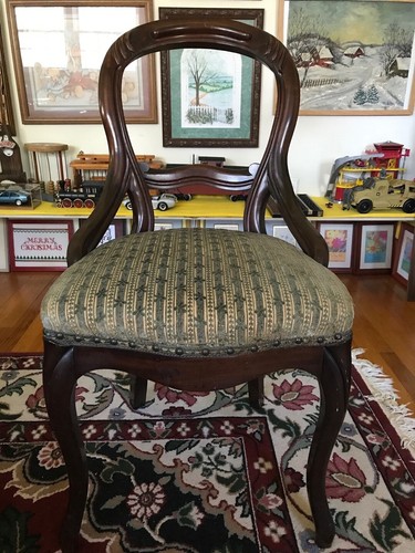 Mahogany balloon back chair
