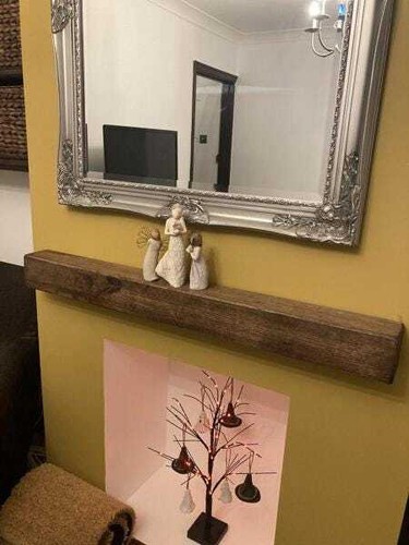 Oak mantel beam urban - mantel,
