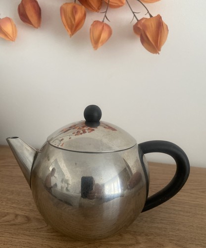 Stainless steel teapot vintage - stainless,