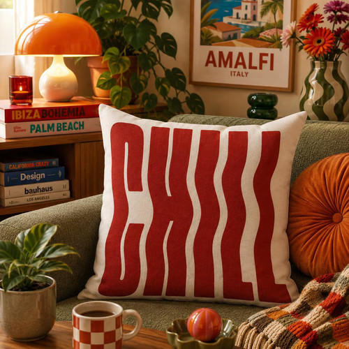 Retro chill pillow - chill, cover