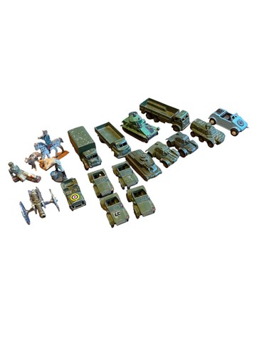 Lot military dinky toys - military,