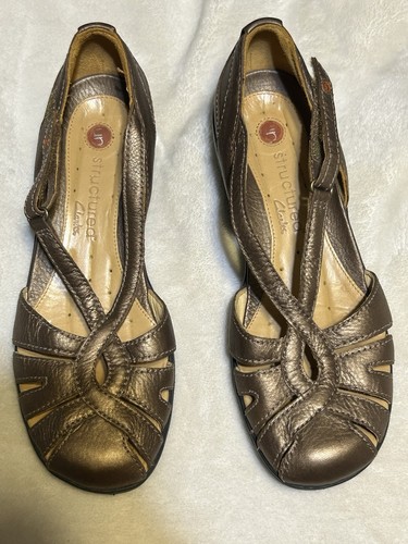 Clarks structured bronze - clarks,