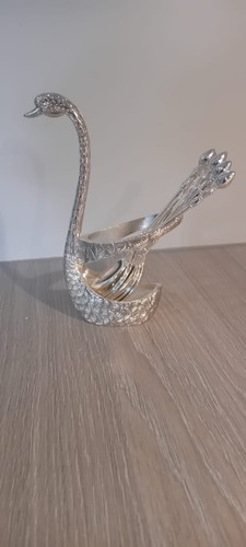Vintage swan spoon holder - vintage,