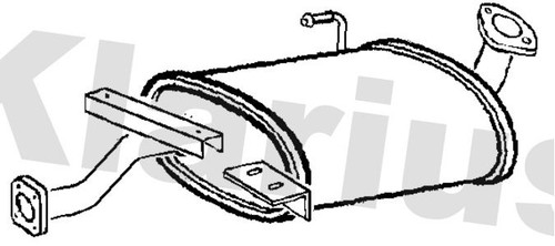 Centre muffler fits - muffler,