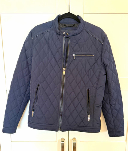 Zara mens blue quilted - zara, cotton