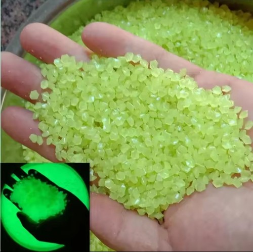 Glow the dark pebbles 5mm - glow, 3-5mm
