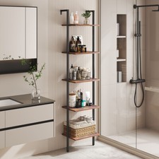 5 Tiers Floating Pipe Shelving