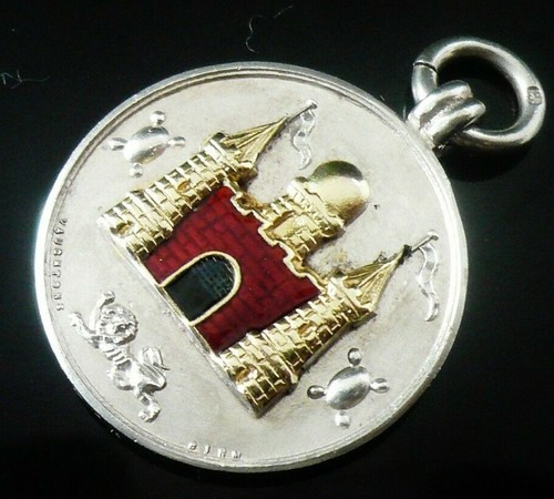 Sterling silver gold enamel - silver,