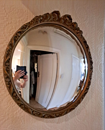 Antique convex gilt wall - gilt,