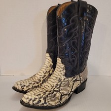 CIRCLE G by CORRAL BOOTS Natural Python L5218 Men's Size 9.5 D