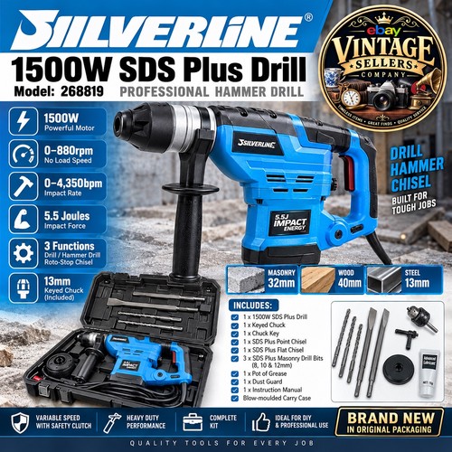 Silverline sds plus drill - silverline,