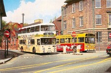 Postcard; BUSES, CHESTERFIELD NO. 140 DAIMLER FLEETLINE AND NO. 71 NATIONAL