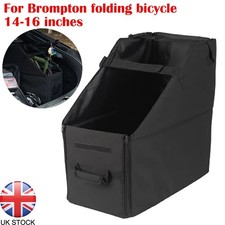 Bike Storage Box Collapsible Carrying Transport Bag For Brompton Bike w/ Cover