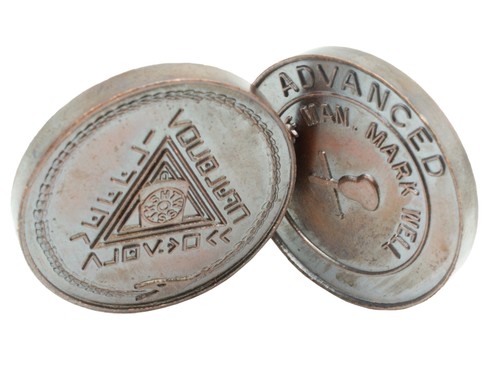 Masonic mark token penny - mark,