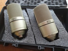 MXL 990 Large Diaphragm Studio Condenser Microphone with Hardcase x 2