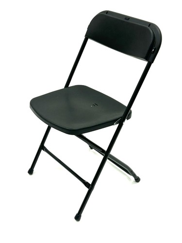 Black folding chairs - folding, chairs,