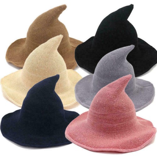 Women witch hat wool knitted - hat,