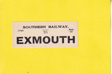 EXMOUTH -  SOUTHERN RAILWAY -