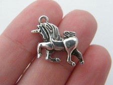 12 Unicorn Charms antique