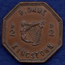 Ireland Tavern Token c1870 Co
