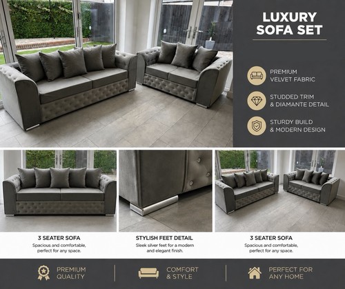 Brand new sofa set - new,