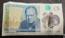 £5 Five Pound Note Rare AK 09